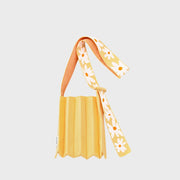 Lucky Pleats Knit Daisy Wing Macaron Yellow