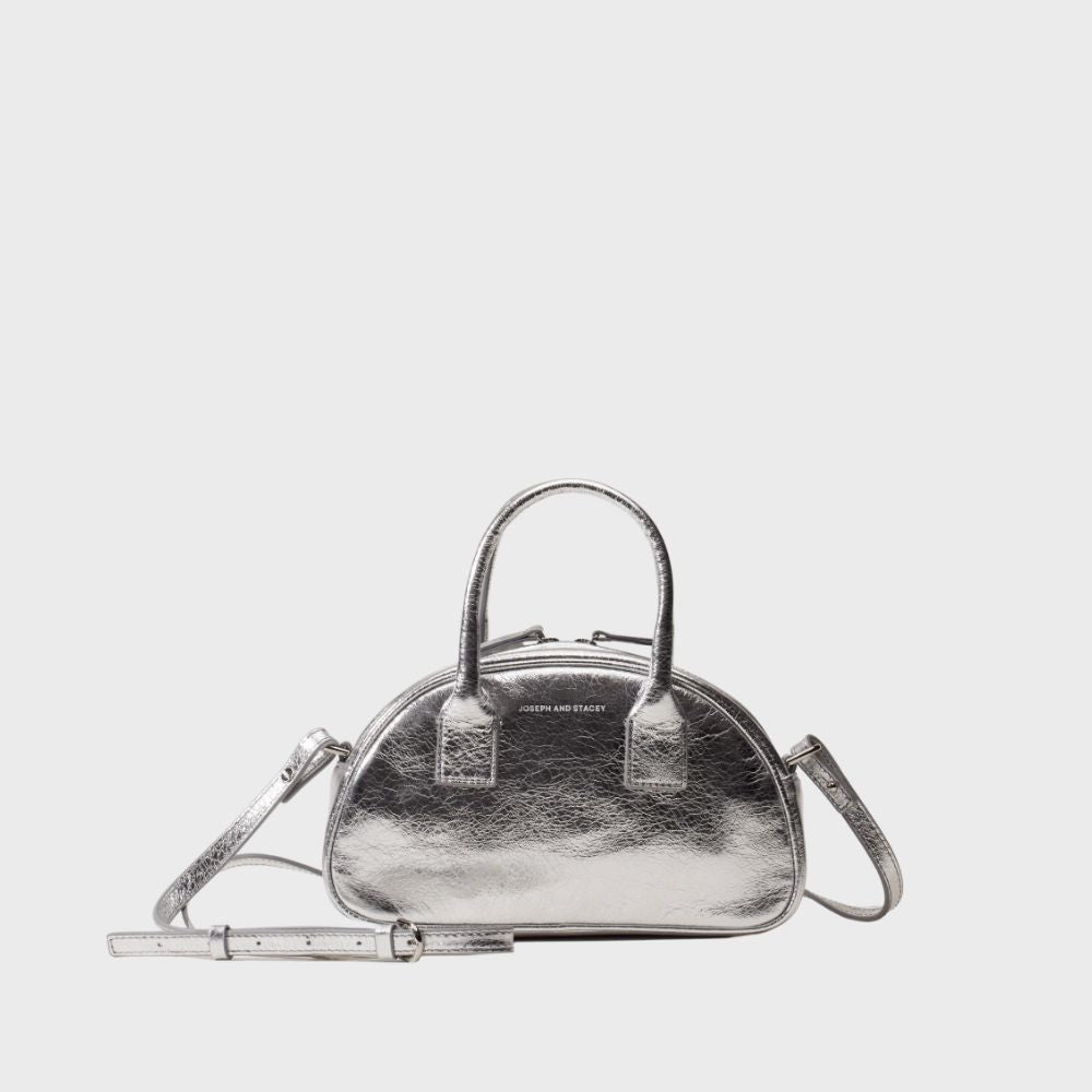 OZ Mini Half Moon Cross Bag Silver
