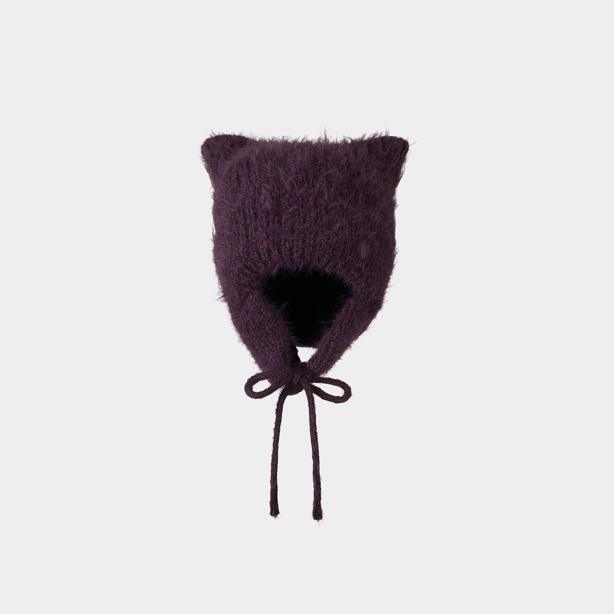 Lucky JAS Earflap Cat Beanie Grape Wine