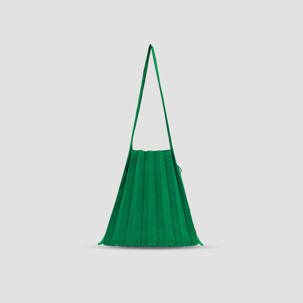 Lucky Pleats Knit M Jelly Green
