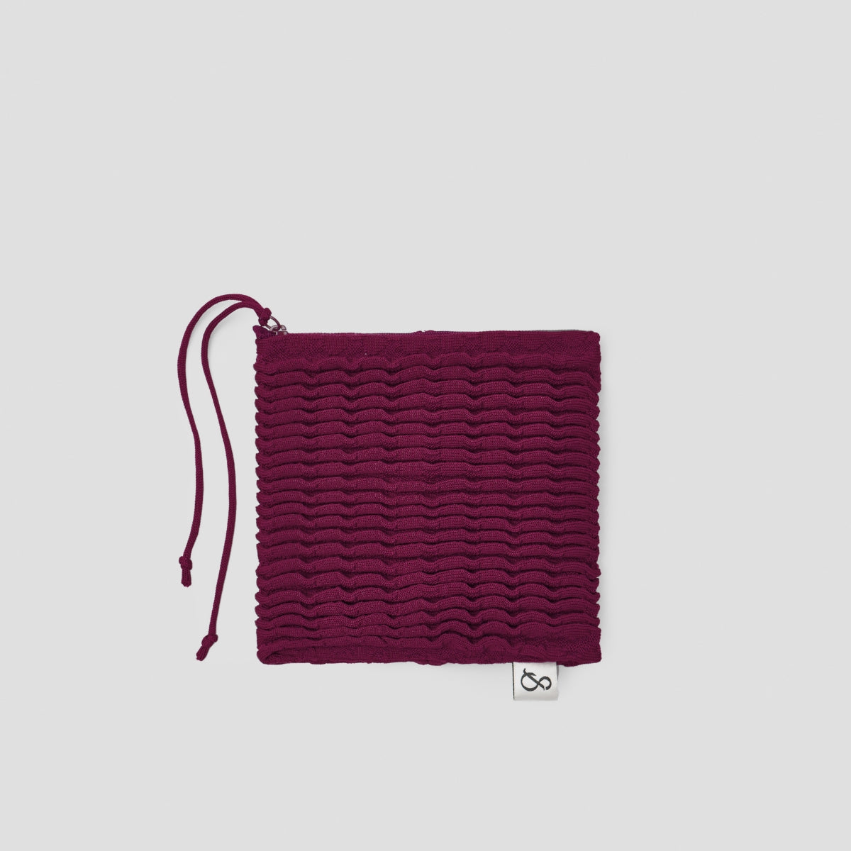 Blow Flow Knit Pouch M Magenta Purple