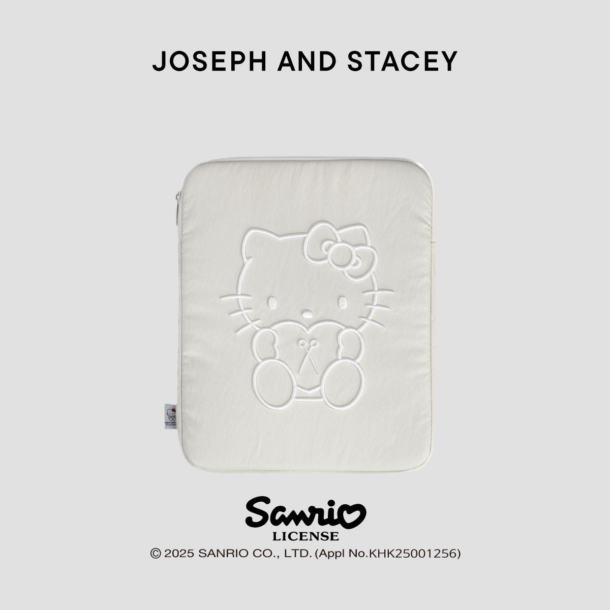 Sleek Tablet Pouch 11" Hello Kitty White