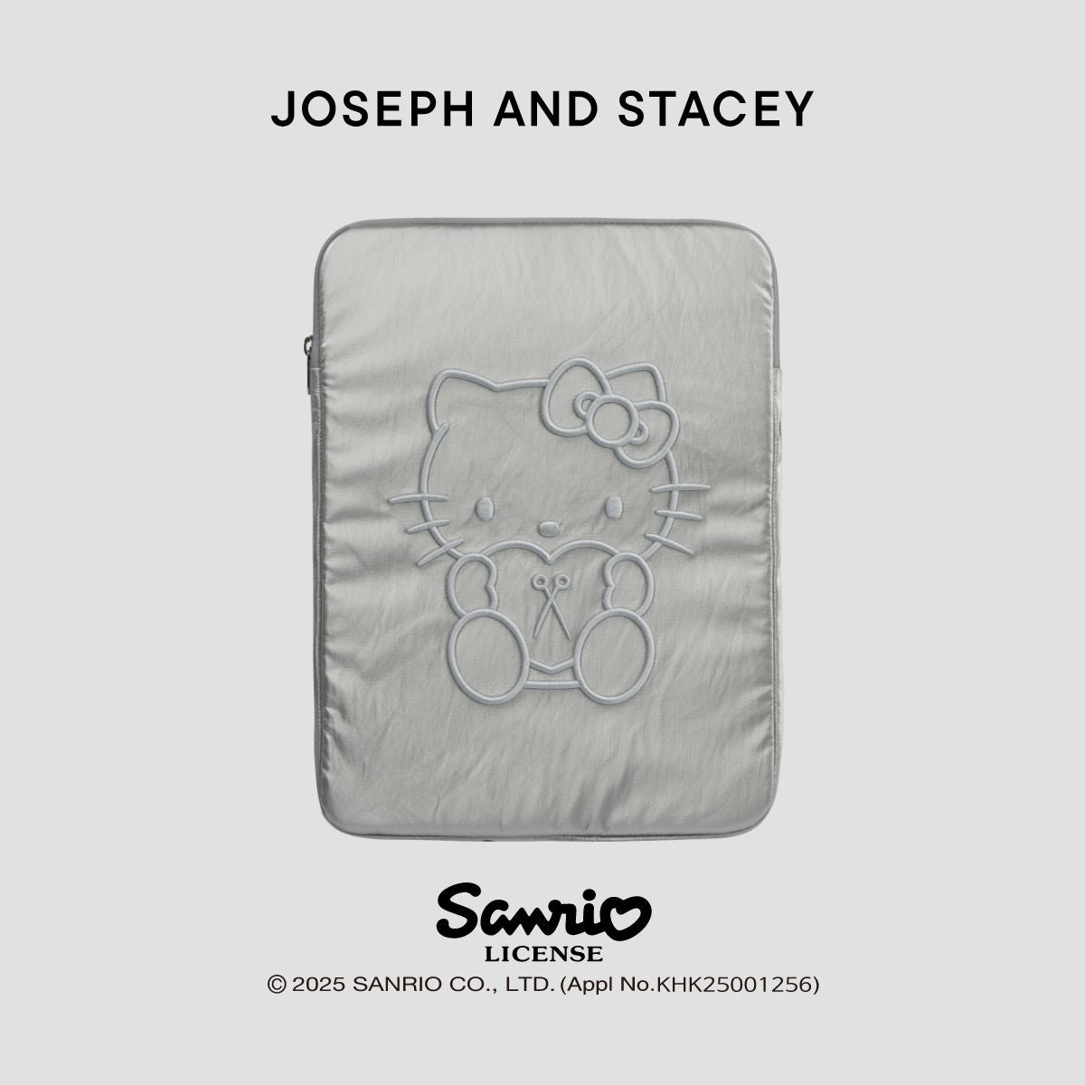 Sleek Tablet Pouch 13" Hello Kitty Silver