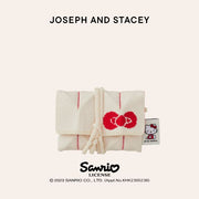 Lucky Pleats Knit Card Wallet Hello Kitty Vanilla