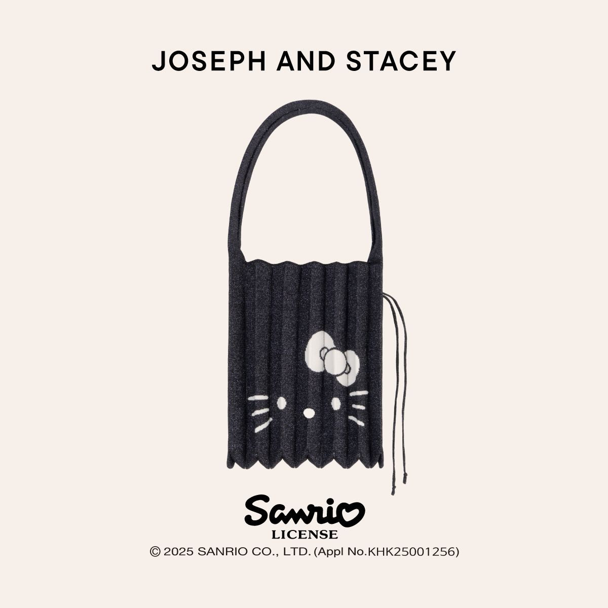 Lucky Pleats Knit M Starry Hello Kitty Twinkle Navy