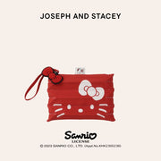 Lucky Pleats Knit Clutch S Hello Kitty Barbados Red