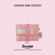 Lucky Pleats Knit Card Wallet My Melody Blossom Pink