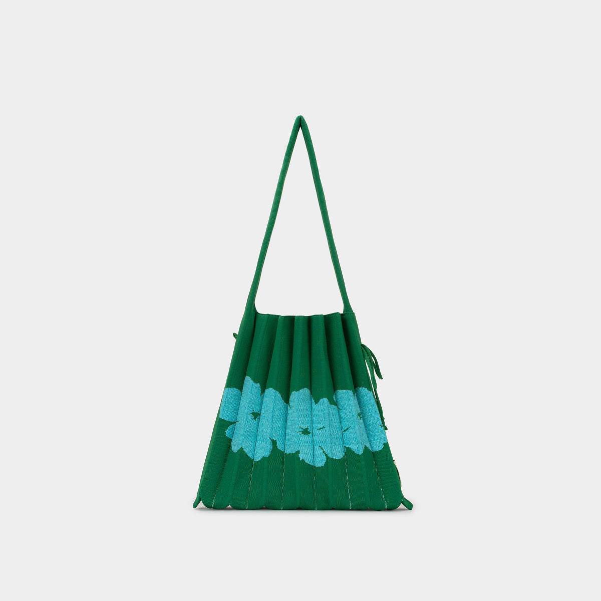 Lucky Pleats Knit M Aloha Palm Green