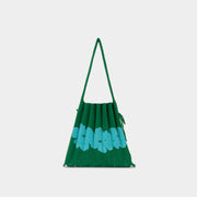 Lucky Pleats Knit M Aloha Palm Green