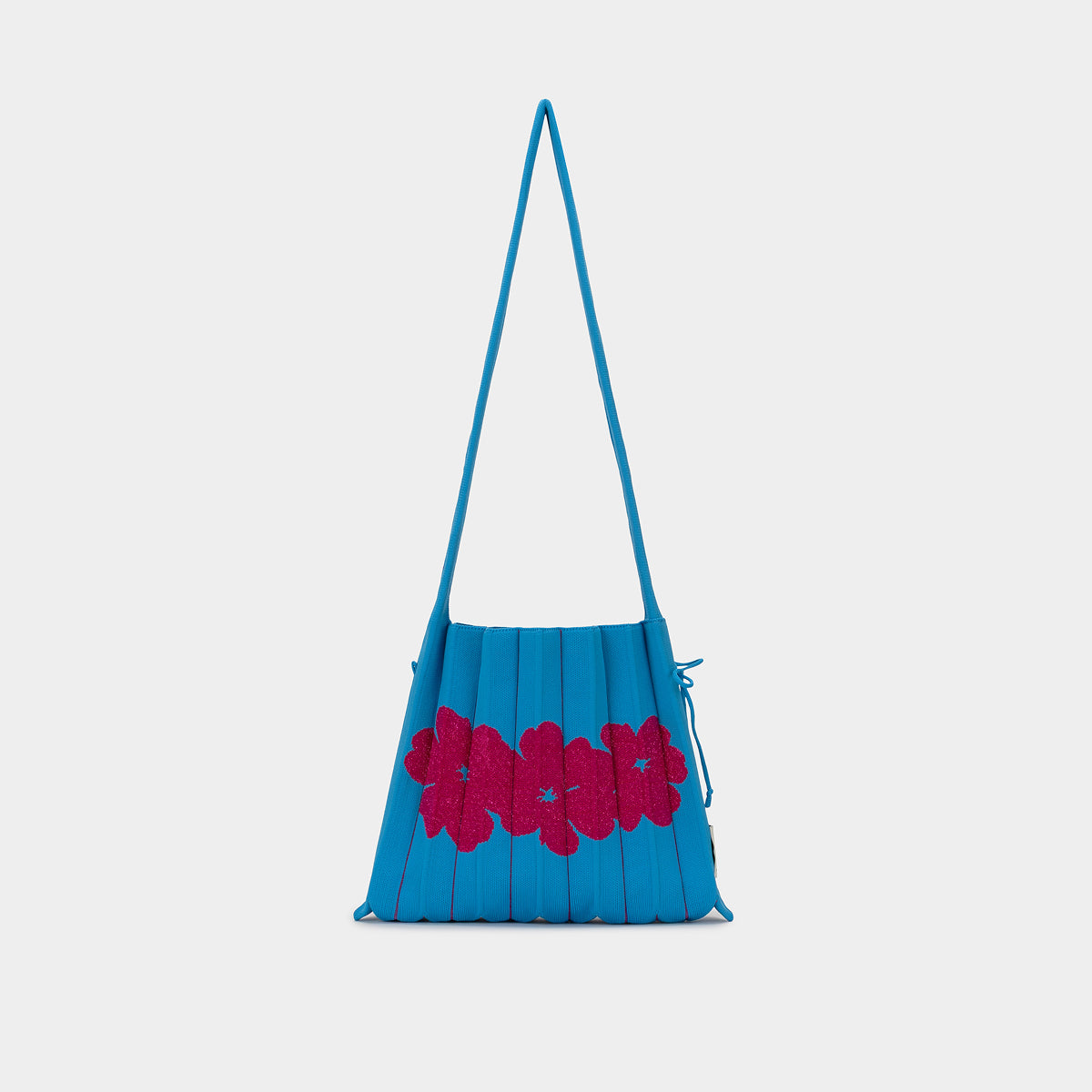 Lucky Pleats Knit Crossbody Aloha Waikiki Blue