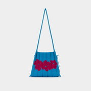 Lucky Pleats Knit Crossbody Aloha Waikiki Blue
