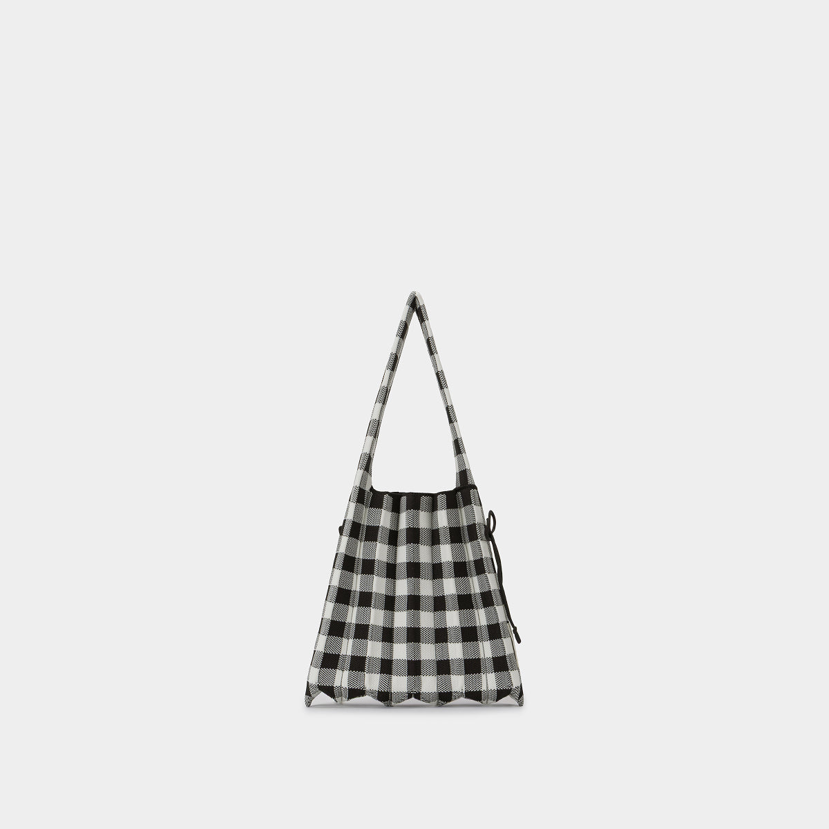 Lucky Pleats Knit S Check Cookie Black