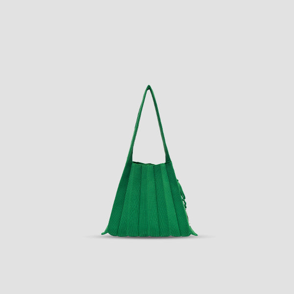 Lucky Pleats Knit S Jelly Green