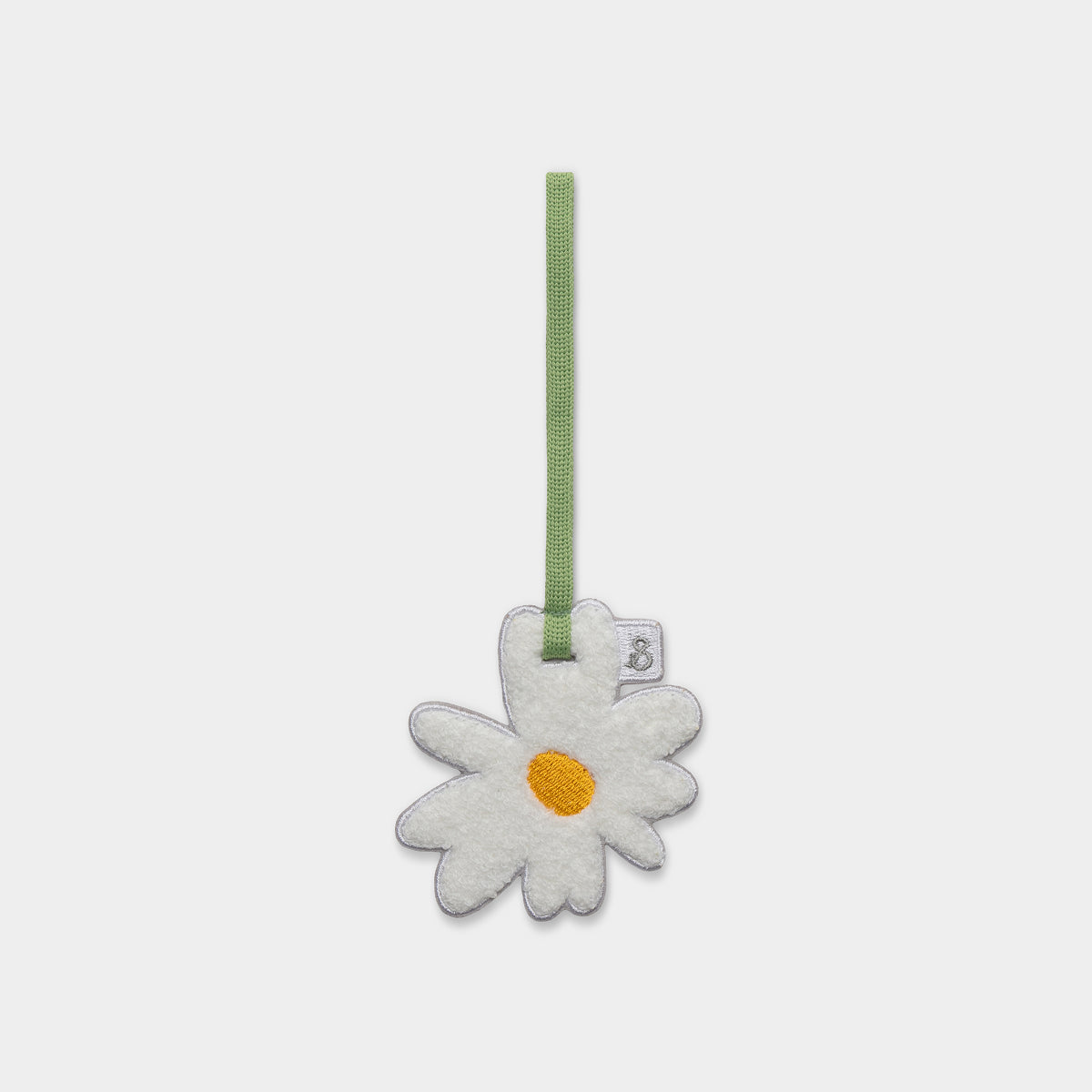 Daisy Strap Keyring White/Green