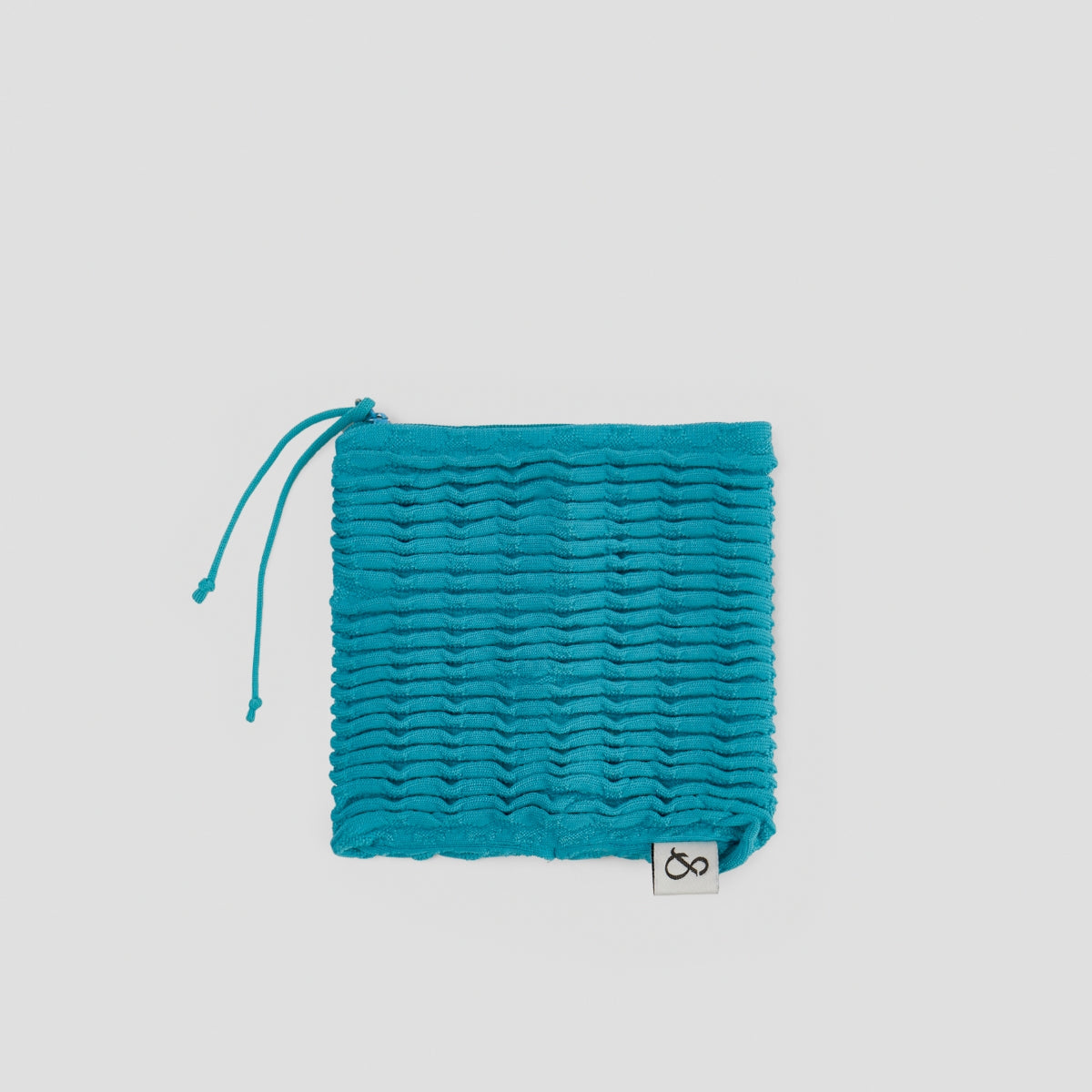 Blow Flow Knit Pouch M Aqua Mint