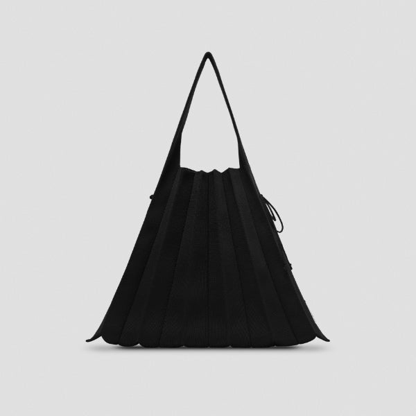 Lucky Pleats Knit L Rich Black