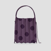 Lucky Pleats Knit L Dot Grape Wine