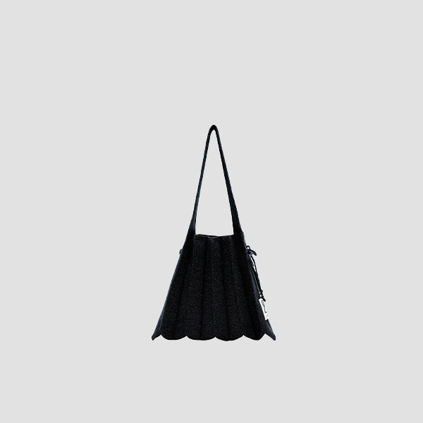 Lucky Pleats Knit S Starry Black