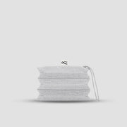 Lucky Pleats Knit Pouch S Starry Platinum