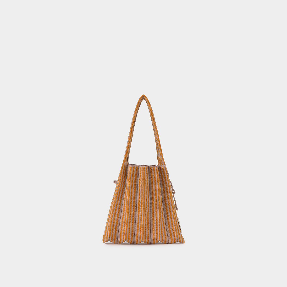 Lucky Pleats Knit S Stripe Orange