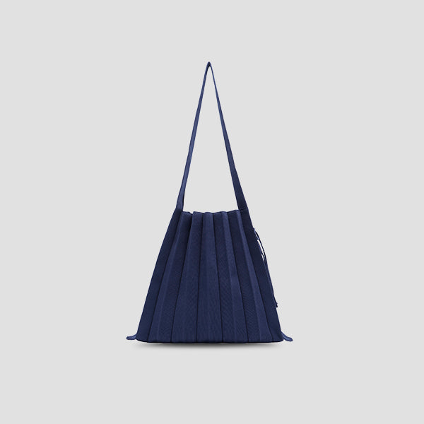 Lucky Pleats Knit M Classic Navy