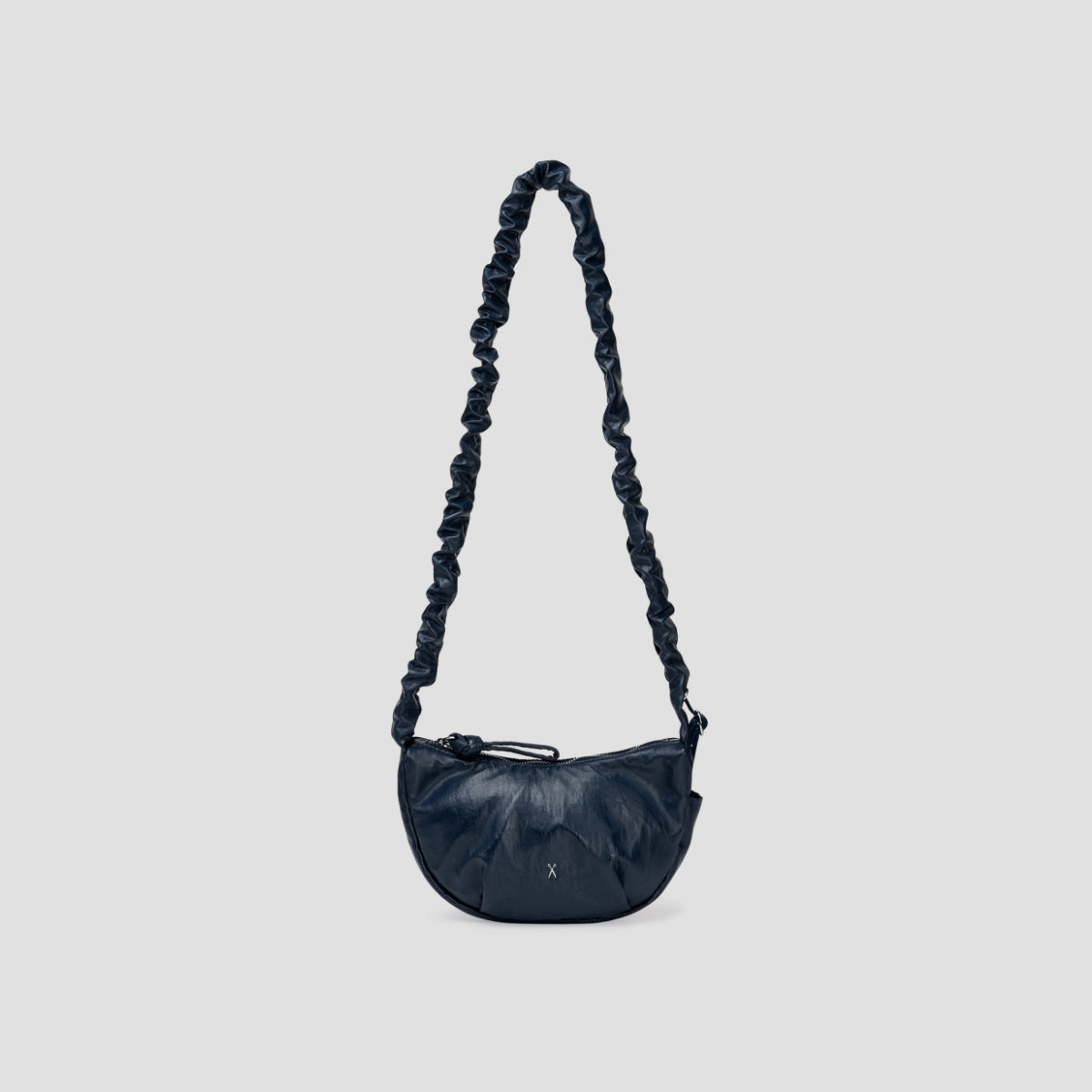 Daily Shirring Shoulder Bag Navy Peony