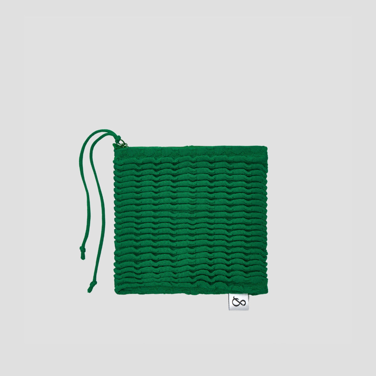 Blow Flow Knit Pouch M Jelly Green