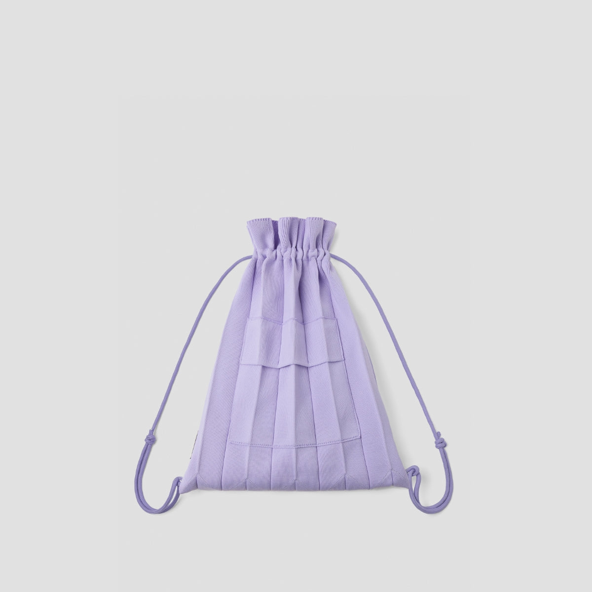 Lucky Pleats Knit String Backpack Laverder