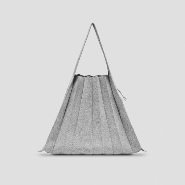 Lucky Pleats Knit L Starry Platinum