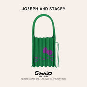 Lucky Pleats Knit M Starry Hello Kitty Twinkle Green