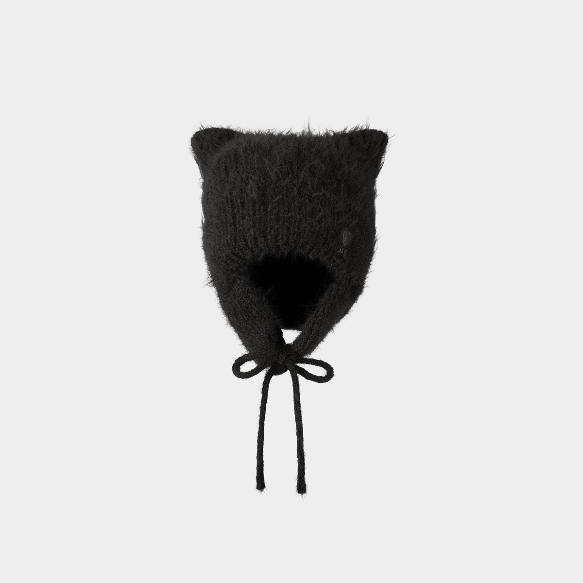 Lucky JAS Earflap Cat Beanie Black