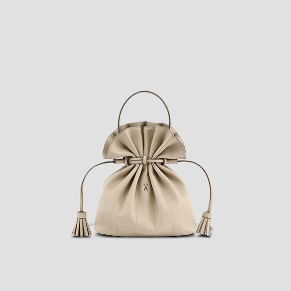 Lucky Pleats Crossbag Ecru Beige