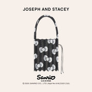 Lucky Pleats Knit M Leopard Hello Kitty Fancy Black