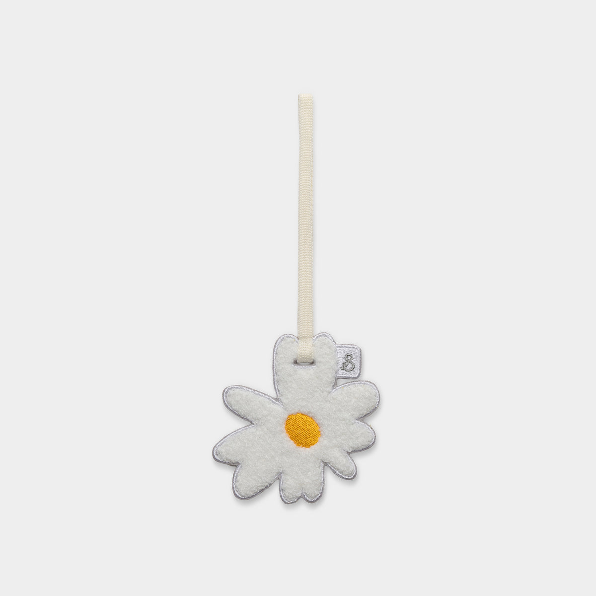 Daisy Strap Keyring White/Ivory