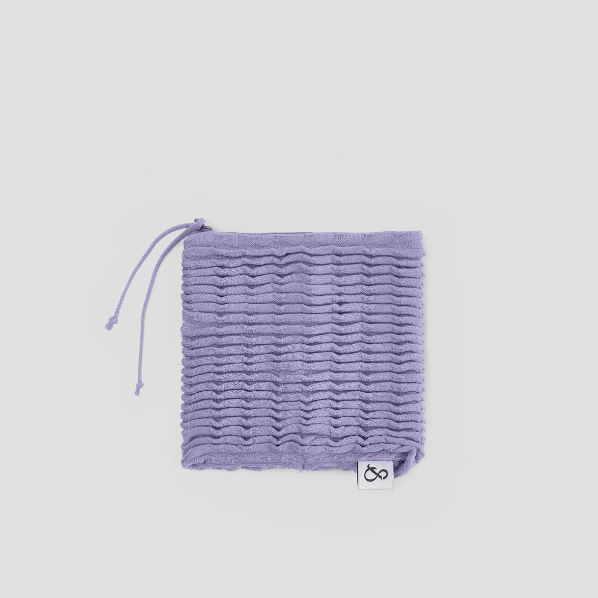 Blow Flow Knit Pouch M Lavendar
