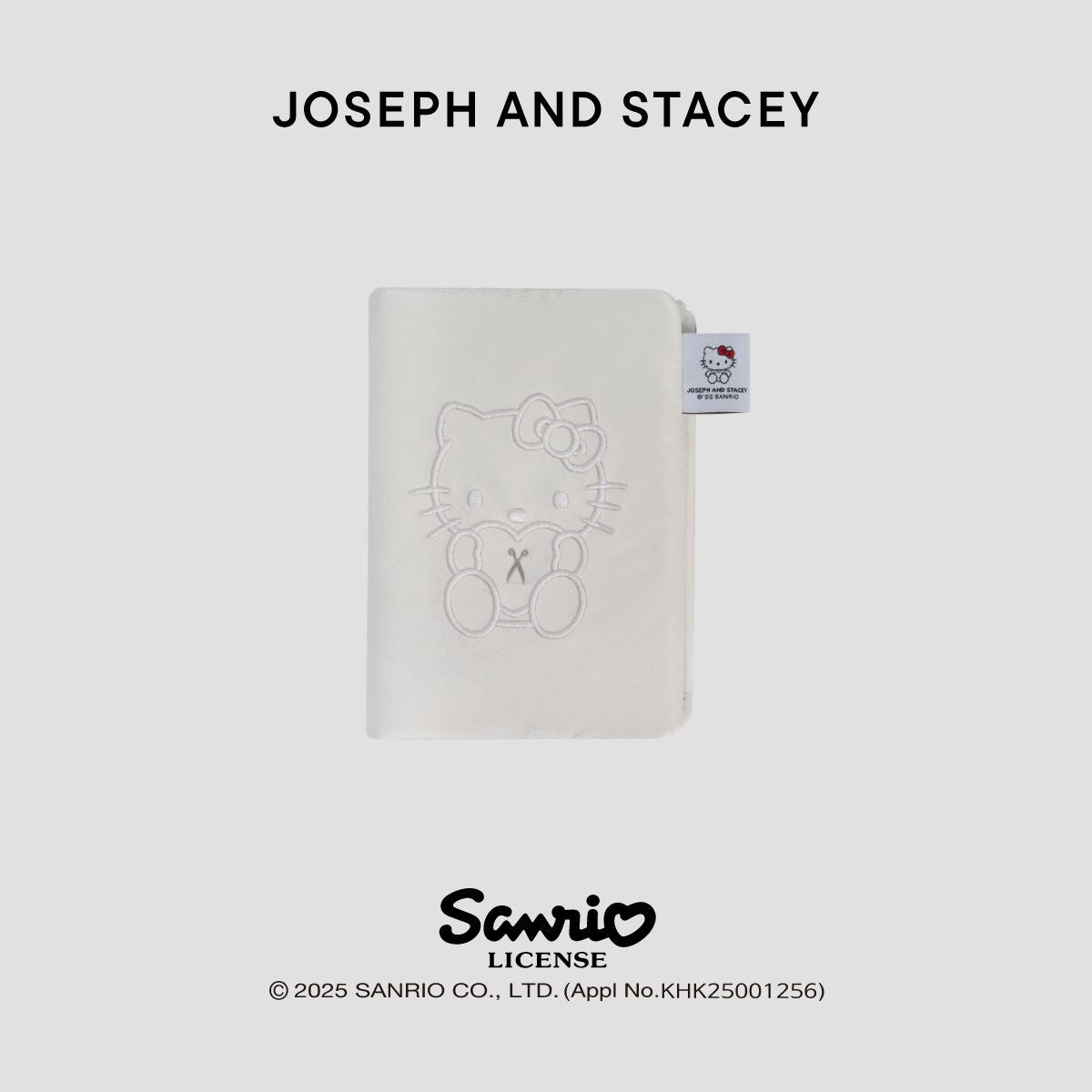 Sleek Travel Wallet Hello Kitty White