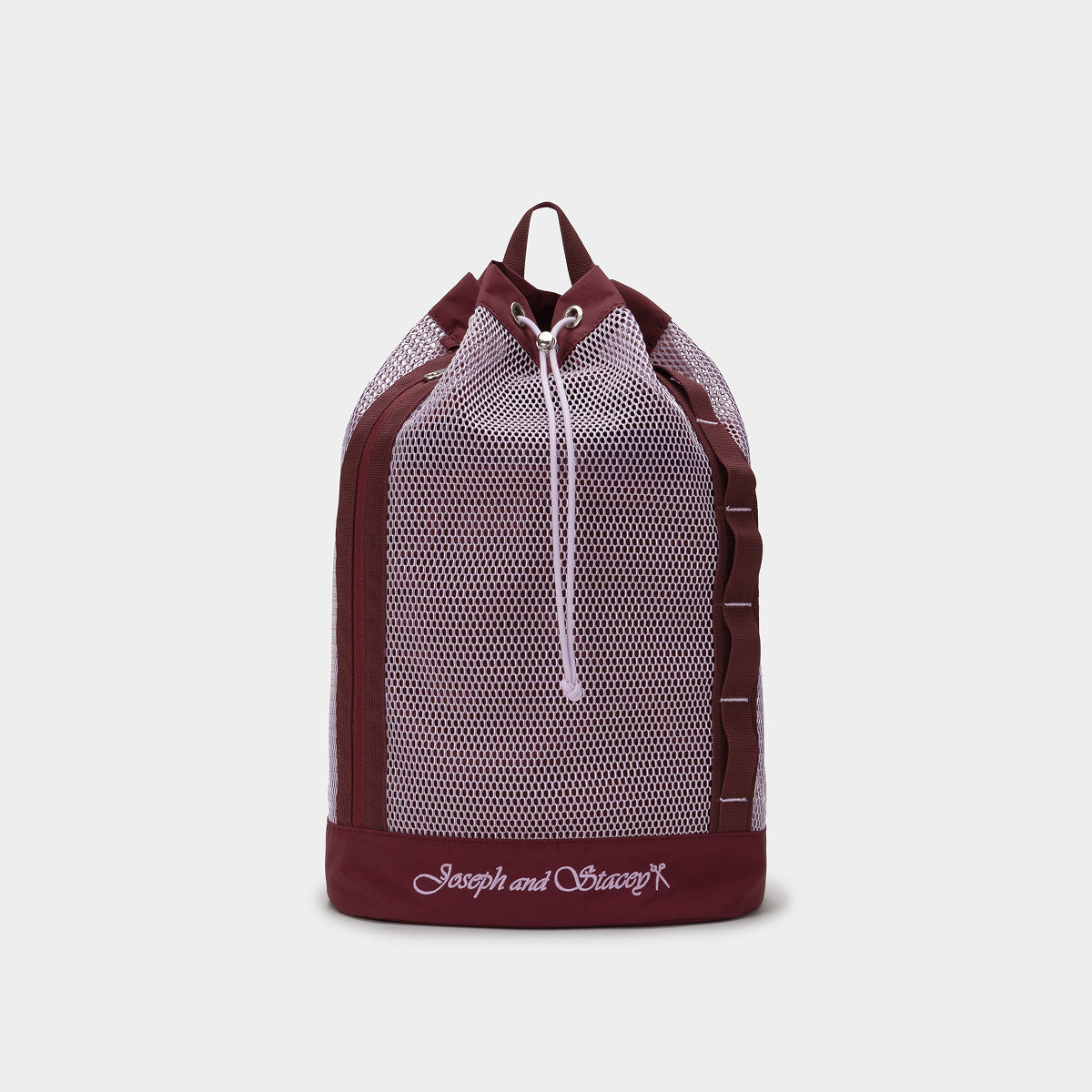 Drawstring Light Mesh Backpack Purple