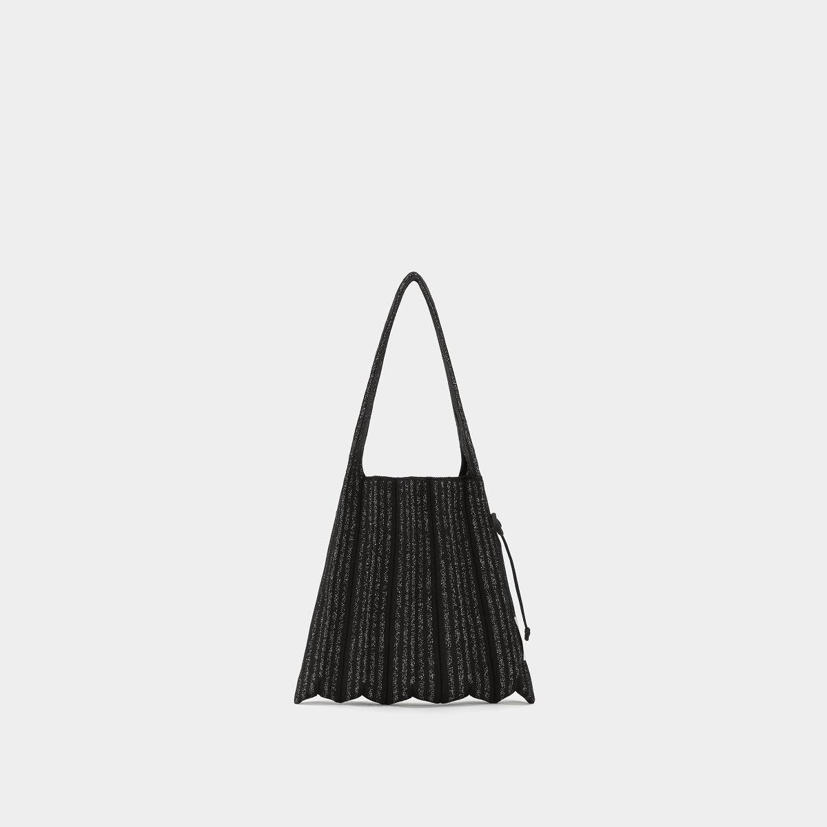 Lucky Pleats Knit S Stripe Black