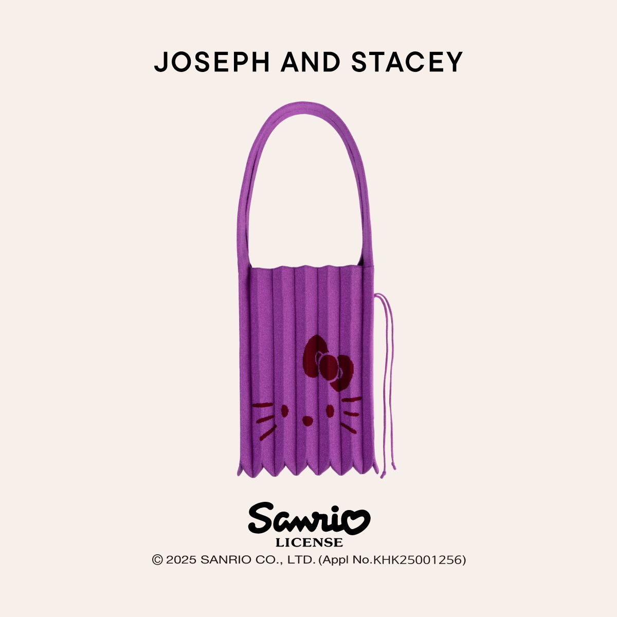 Lucky Pleats Knit M Starry Hello Kitty Twinkle Violet