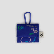 Lucky Knit Airpods Pouch Needle Doodle Royal Blue