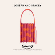 Lucky Pleats Knit M Leopard Hello Kitty Spark Orange