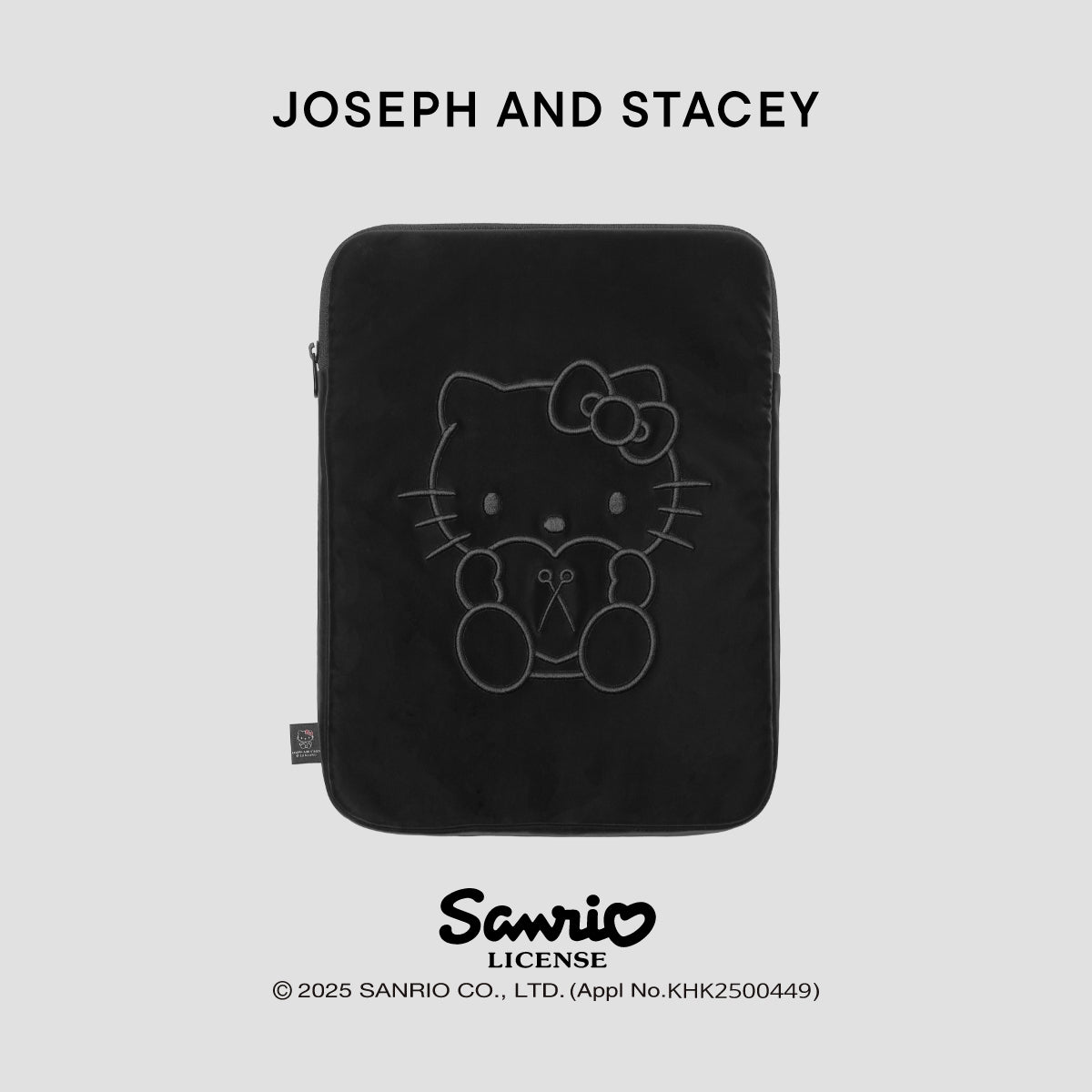 Haze Tablet Pouch 13" Hello Kitty Black