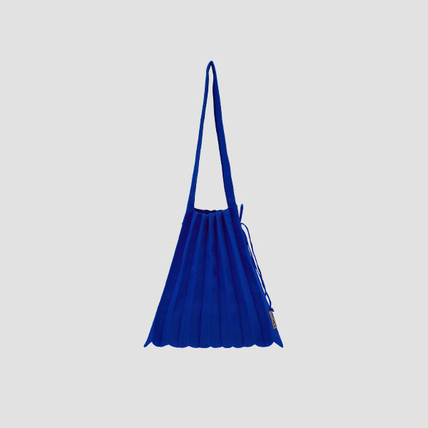Lucky Pleats Knit M Royal Blue