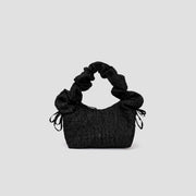 Daily Shirring Cross Bag_Crinkled Black