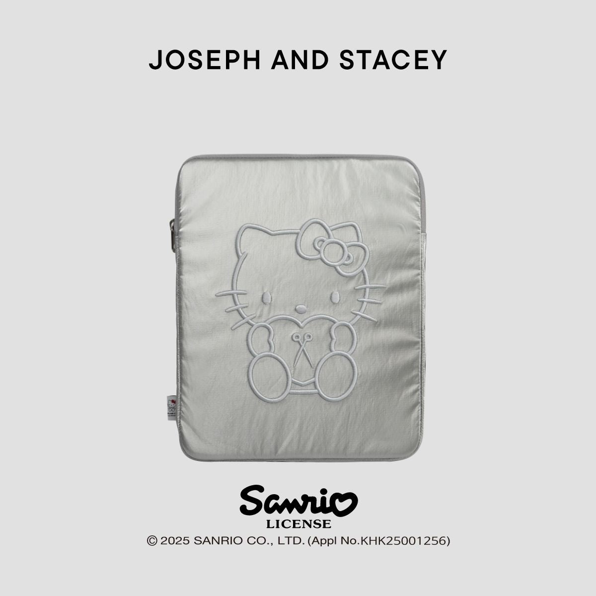 Sleek Tablet Pouch 11" Hello Kitty Silver