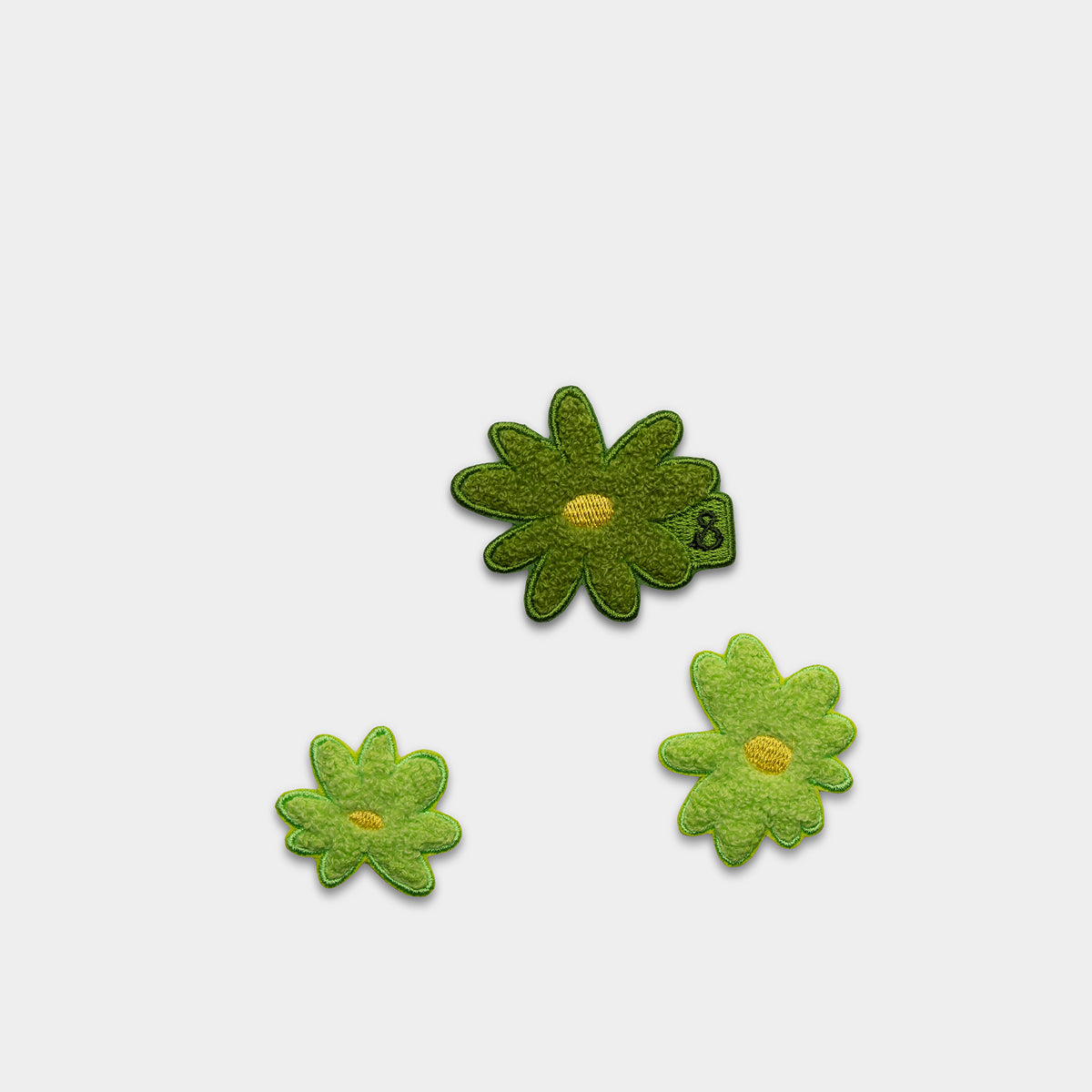 Daisy Brooch Set Lime