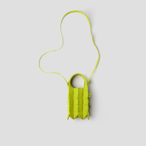 Lucky Pleats Knit Mini Cross Fiori Lime