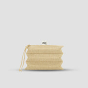 Lucky Pleats Knit Pouch S Starry Gold