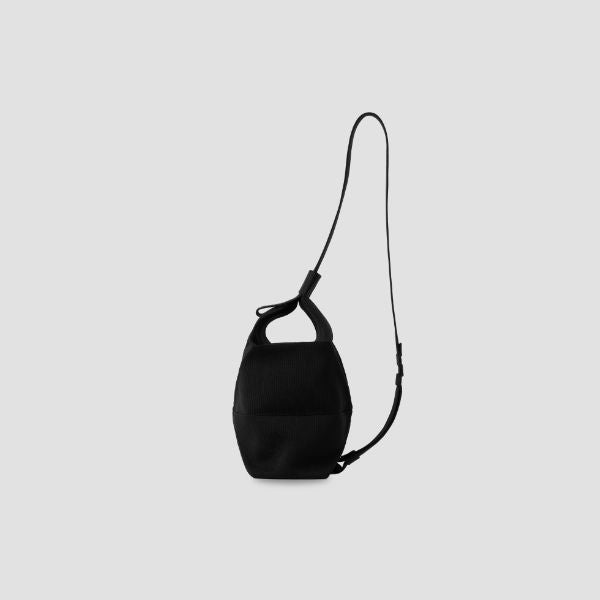 Lucky Pleats Knit Off City Bucket Sling Rich Black