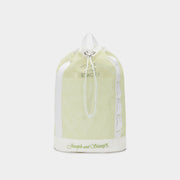 Drawstring Light Mesh Backpack Ivory